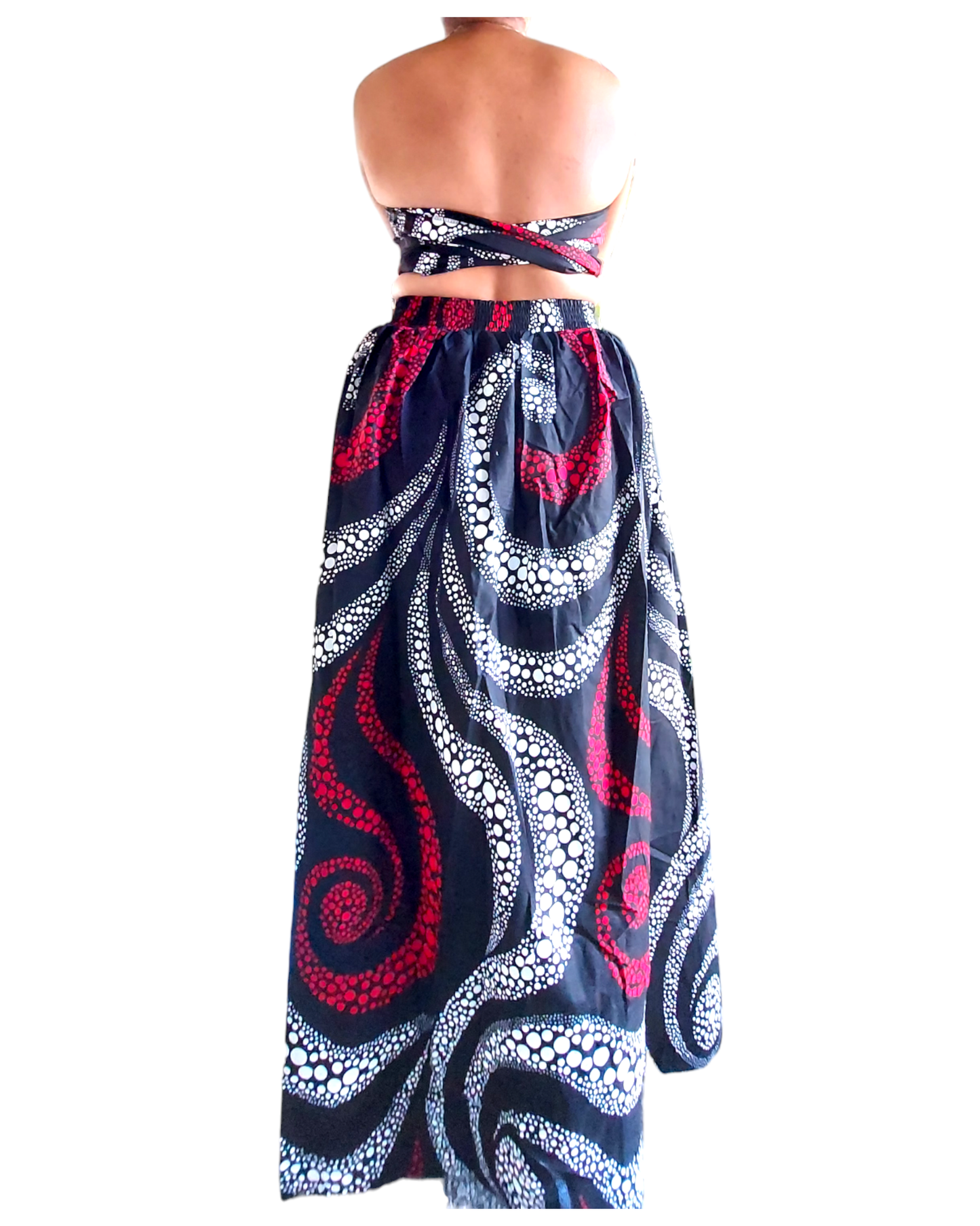 Swirl Print Cape Pant