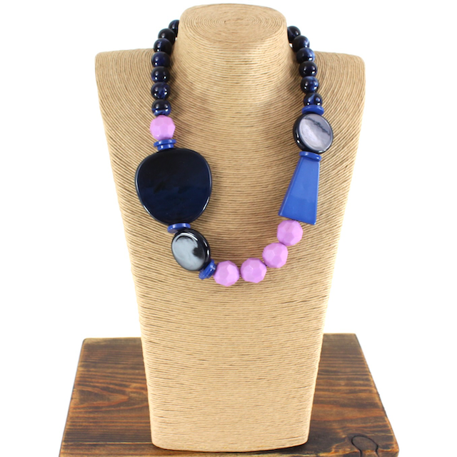 3-Tone Beaded Necklace