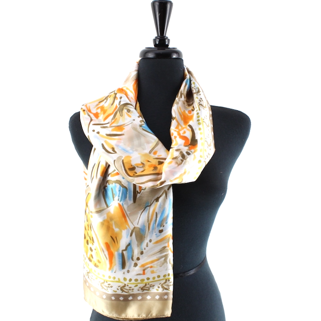 Beige Freesia Scarf