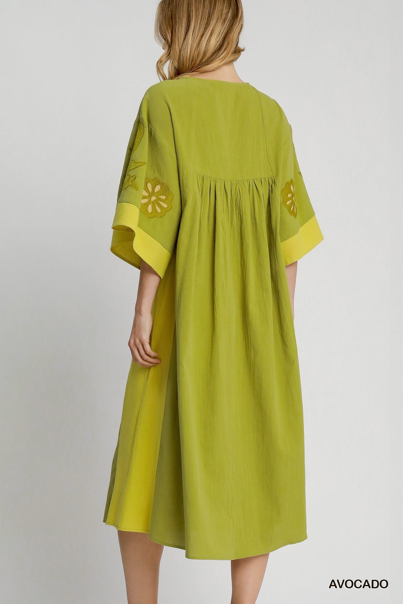 Ava Avocado Floral Maxi Dress