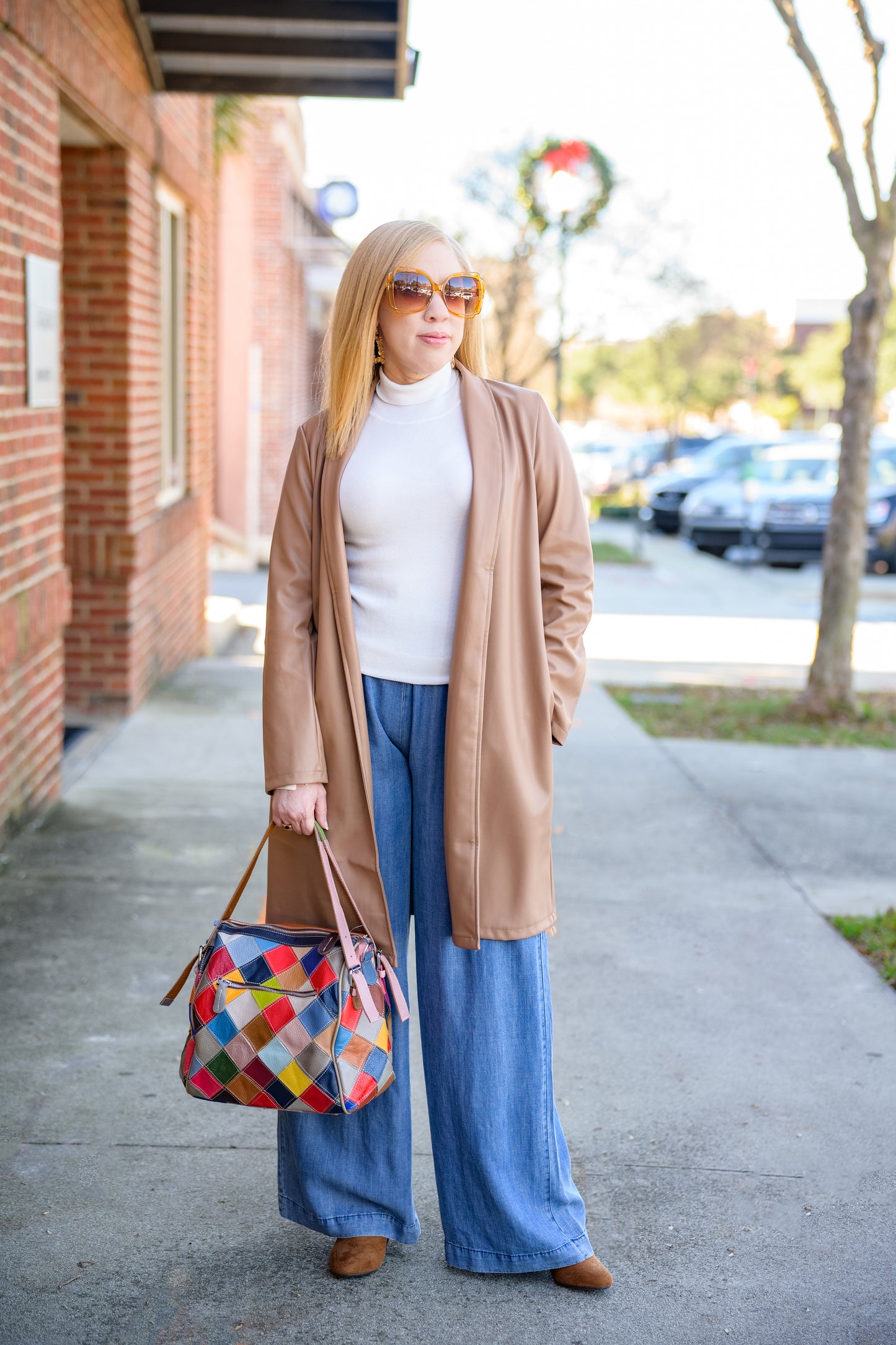 Milk Chocolate Leather Coat