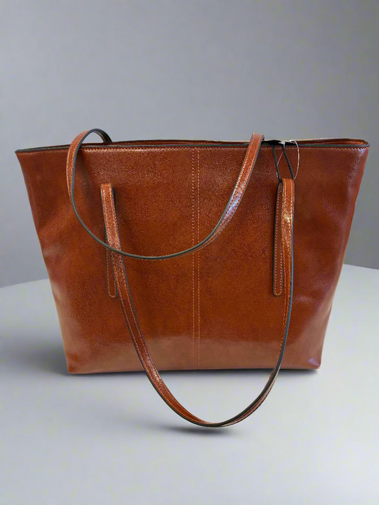Caramel Luxe Shoulder Bag