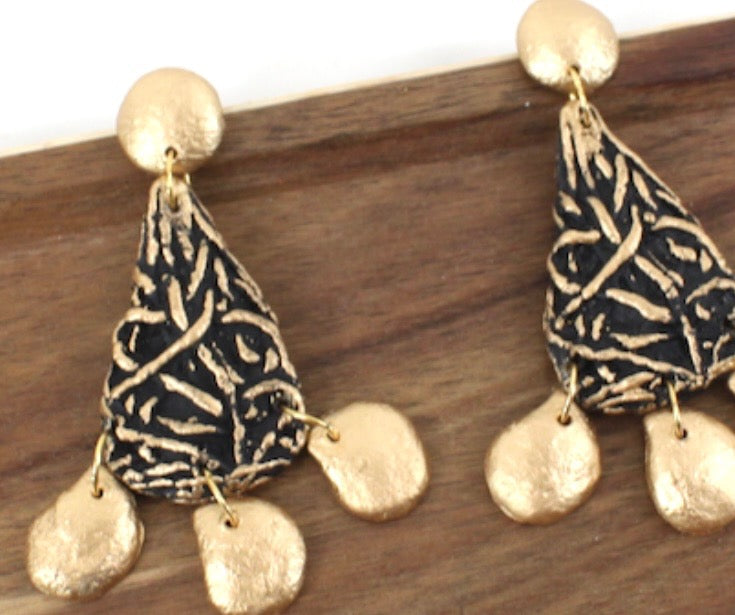 Midnight Ember Statement Earrings