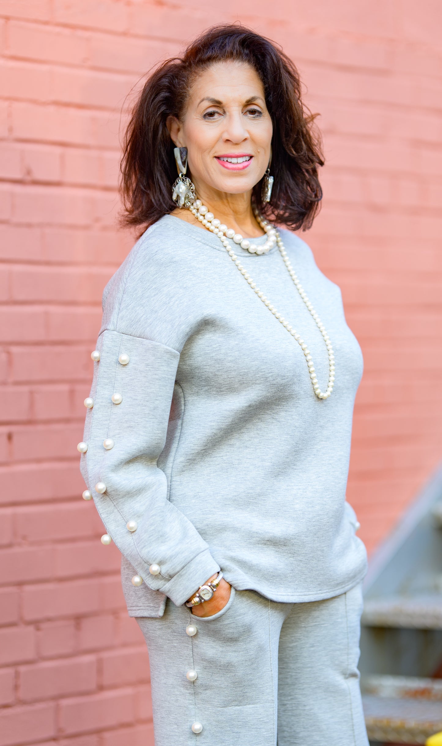 Heather Katri Pearl Top