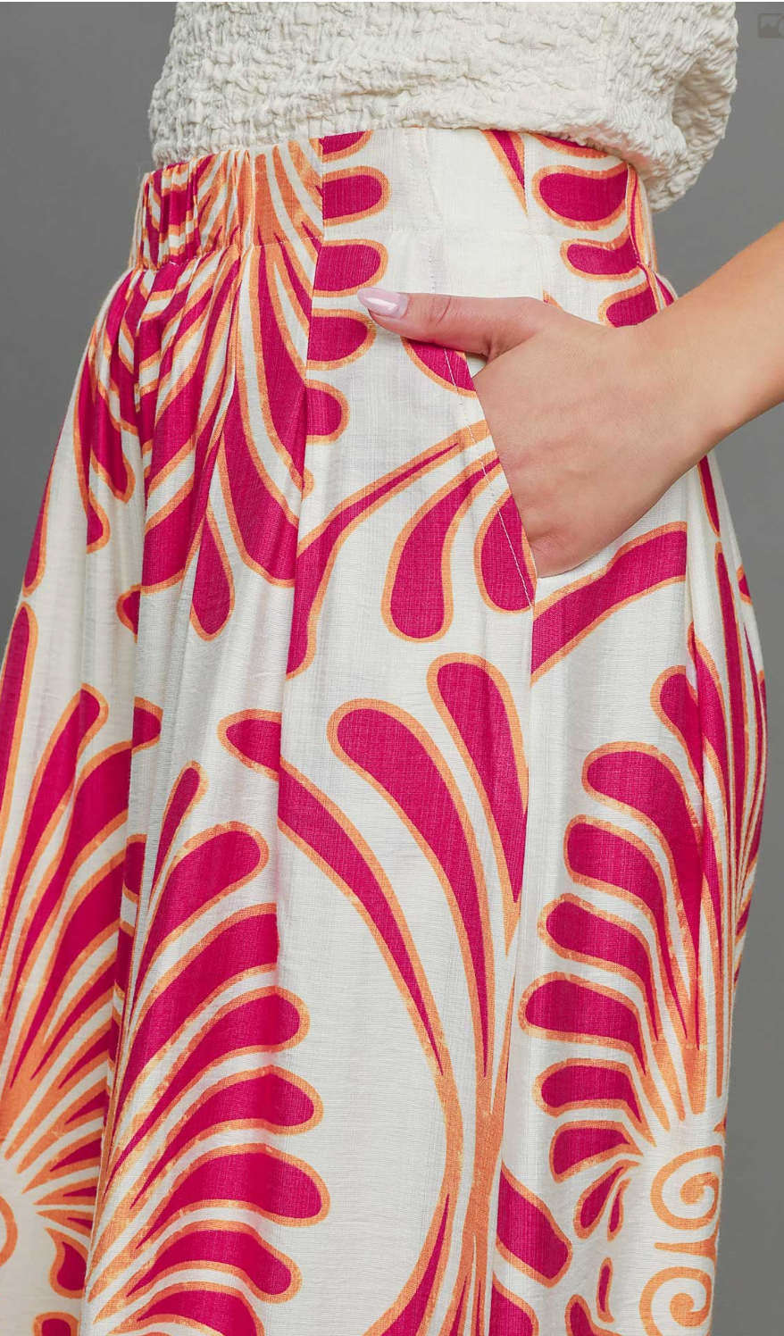 Pinky Printed Palazzo Pants