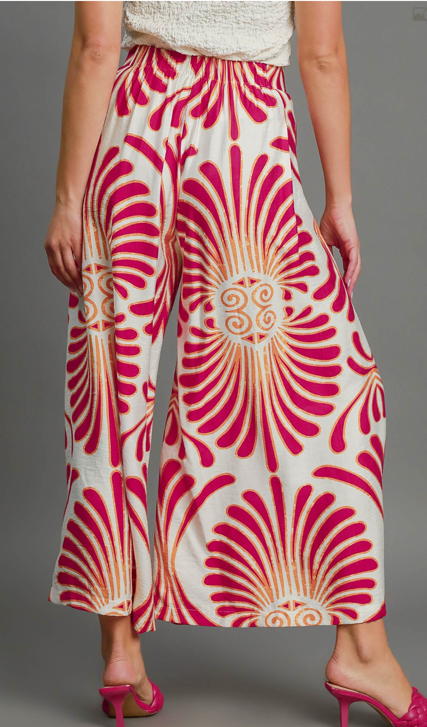 Pinky Printed Palazzo Pants