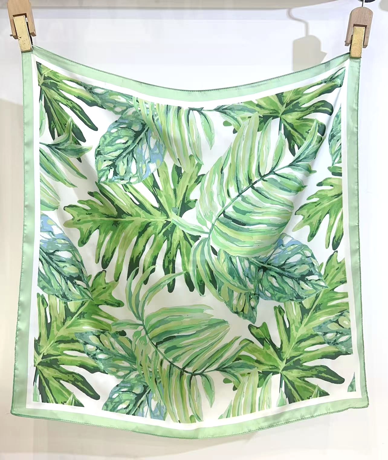 Tropical Palm Leaf Scarf