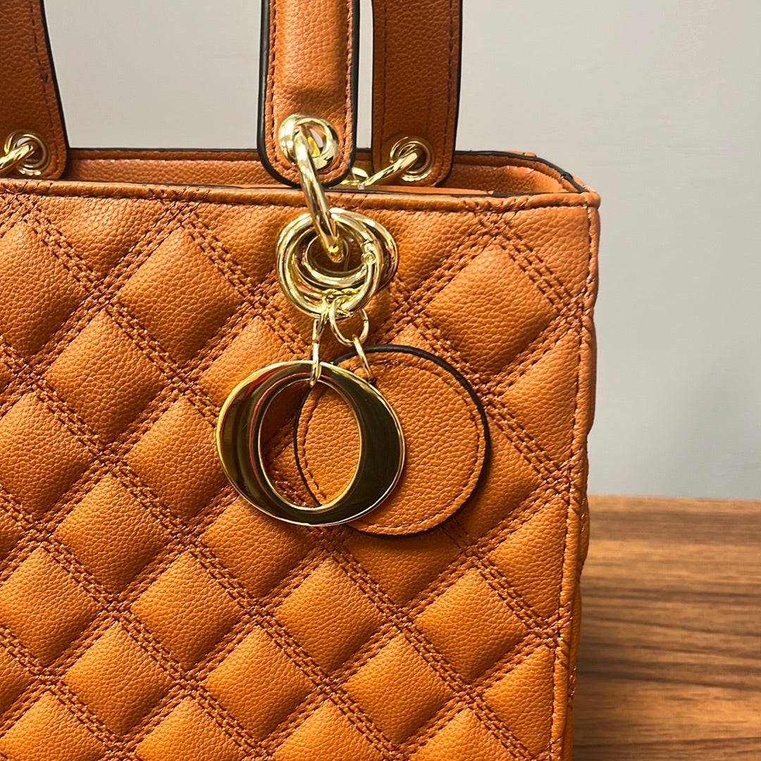 Quilted Cognac