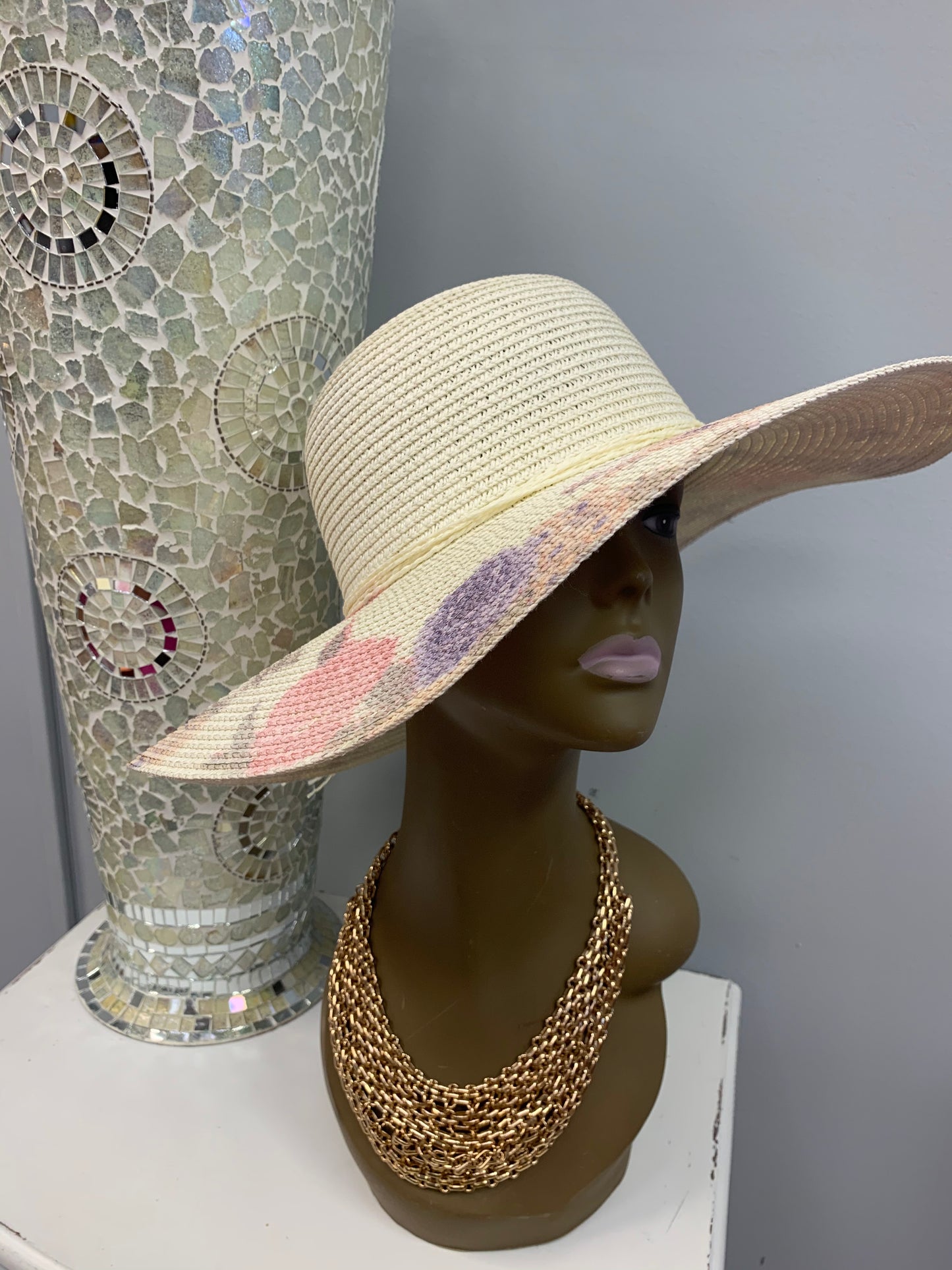 Floral Bow Straw Hat