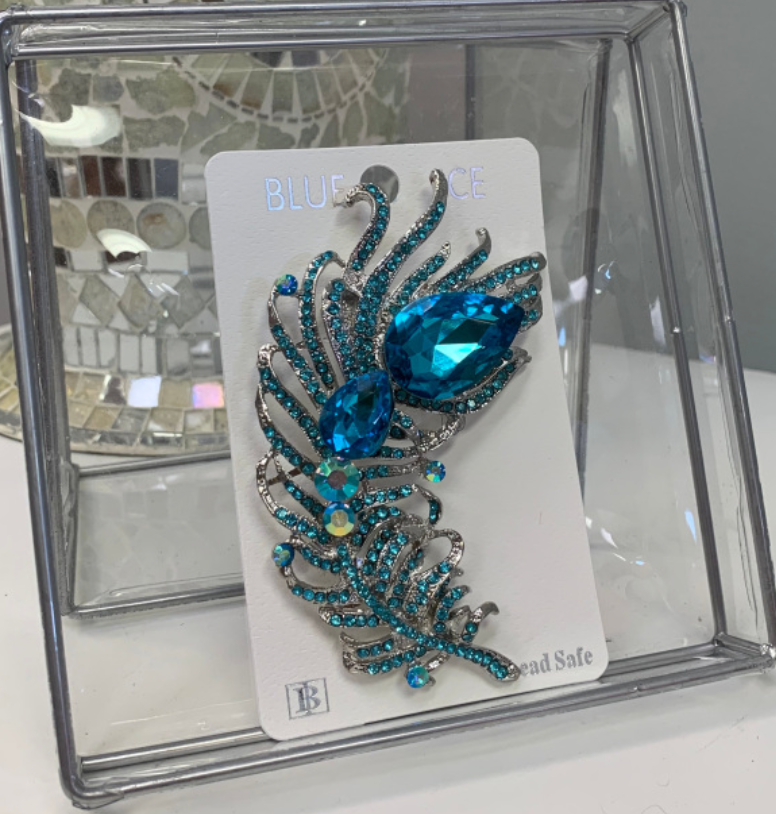 Teal Blue Broach