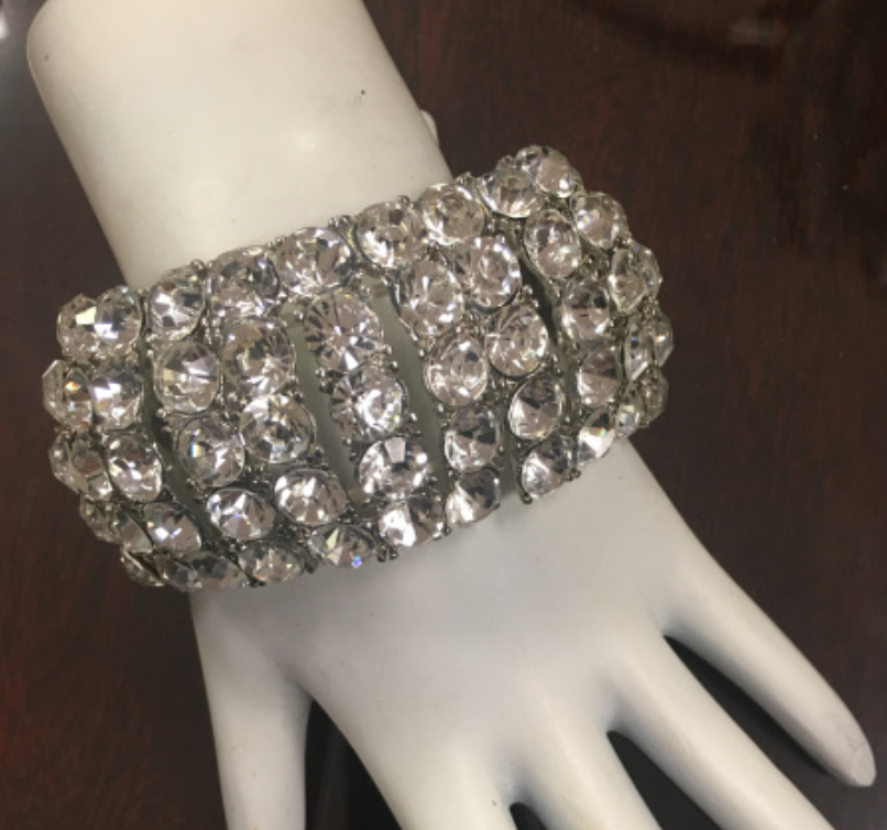 Chunky rhinestone clearance bracelet