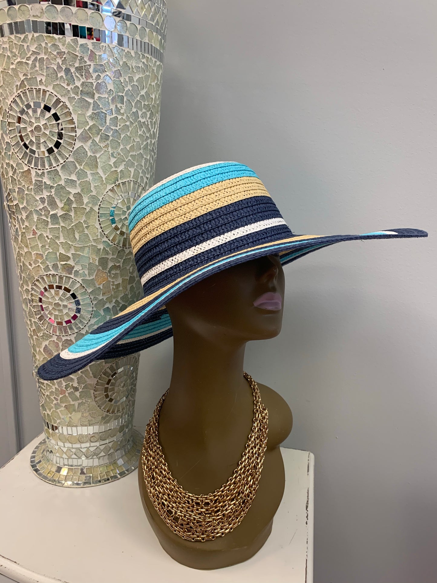 Striped Straw Hat (3 colors)