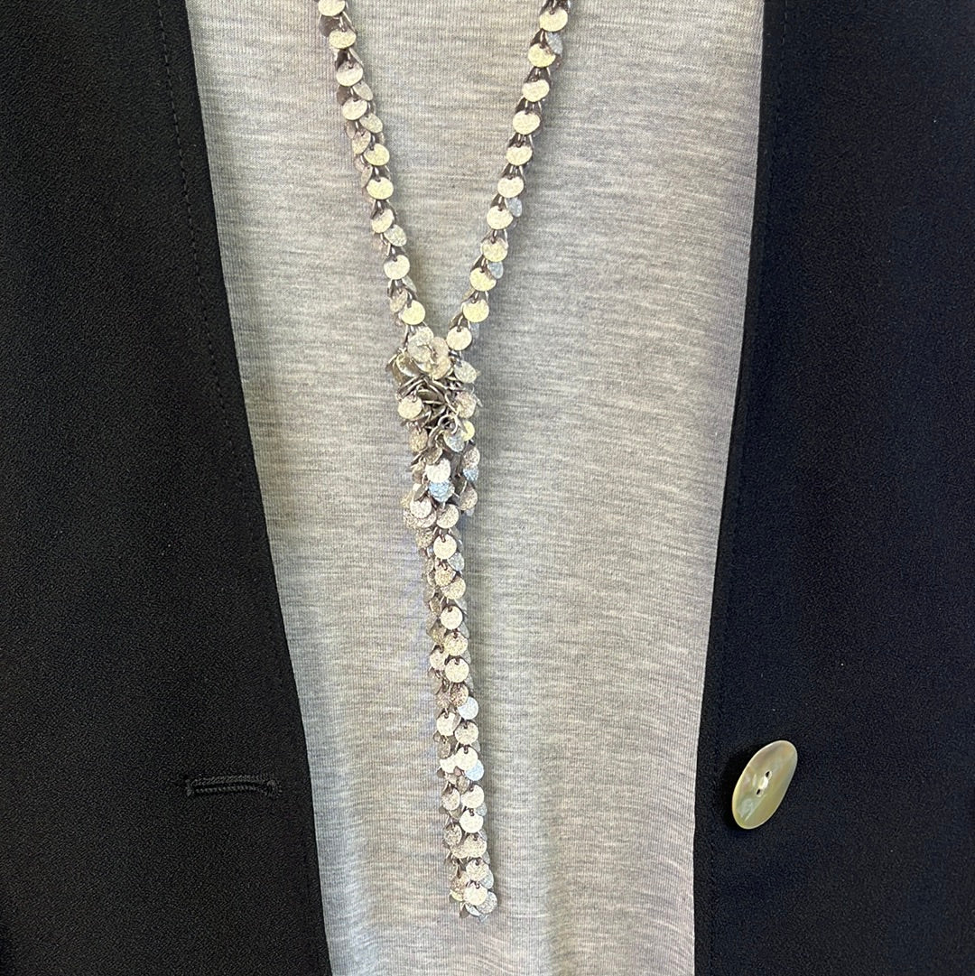 Glitzy Silver Necklace