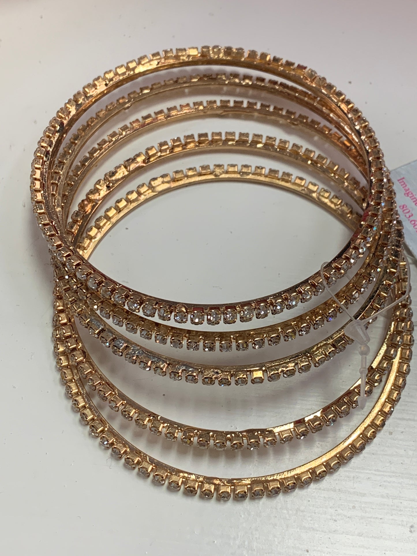 Gold Rhinestone Multi Bracelets