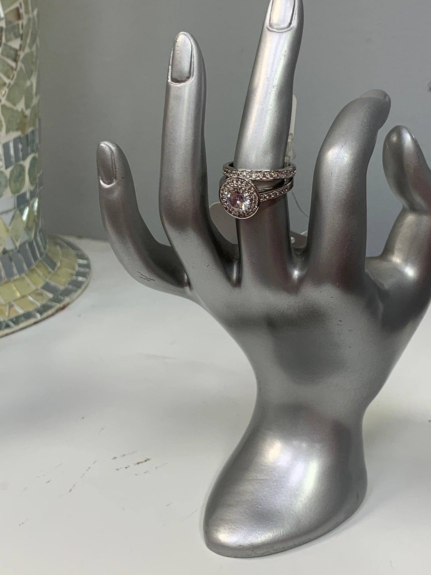 Silver Bling Ring Set (Size 6)