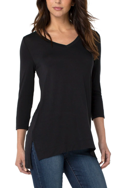 Essential V-Neck Hi-Low Tunic