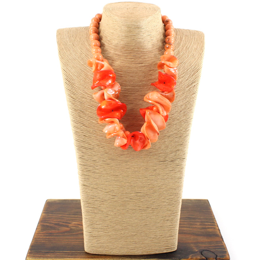 Orange Blooms Necklace