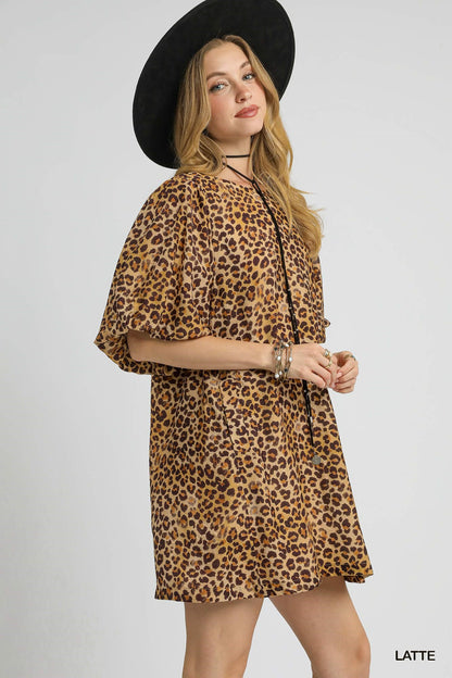 Lena Leopard Dress
