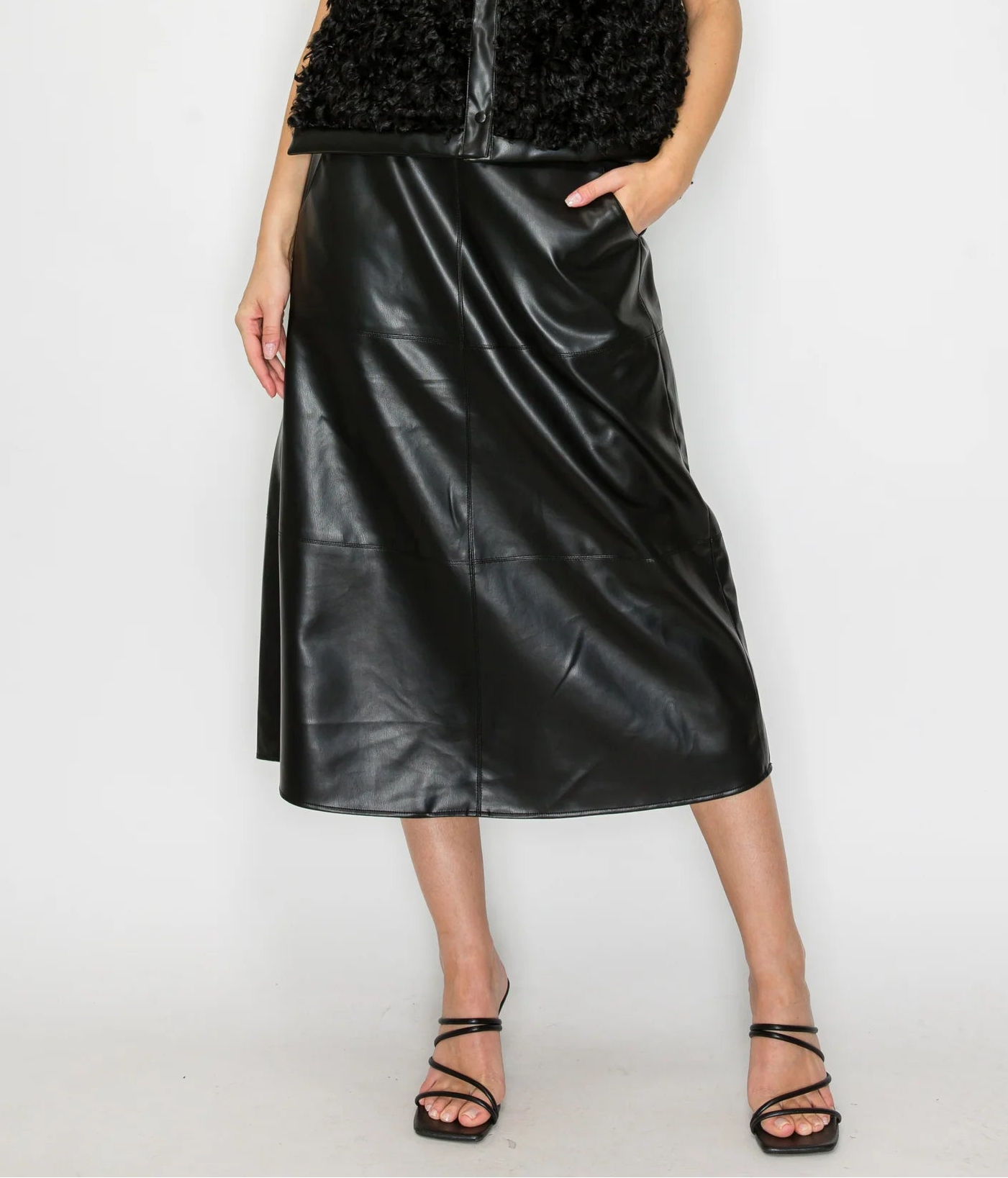 Lena Leather Skirt