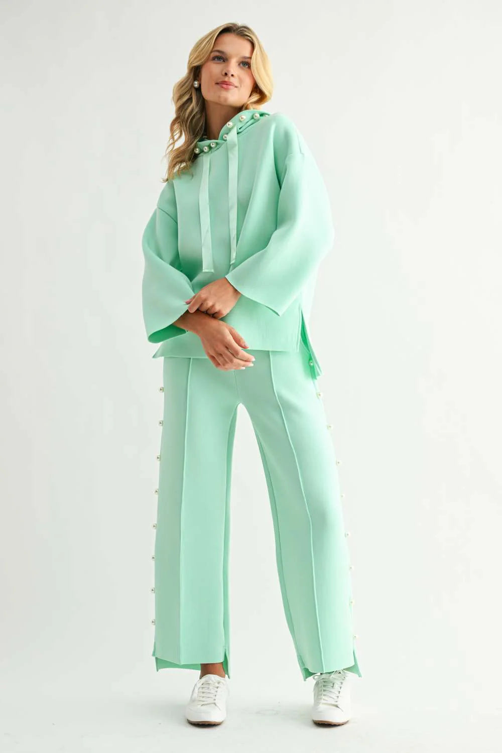 Mint Farrah Pearl Pants