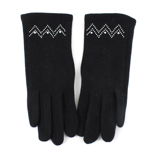 Black Sparkle Gloves
