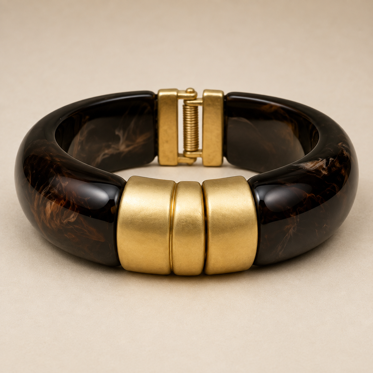 Mocha Luxe Statement Bracelet