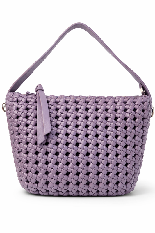 Grape Woven Handbag