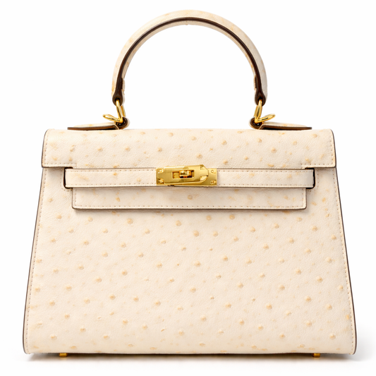 Ivory Uptown Top-Handle Bag