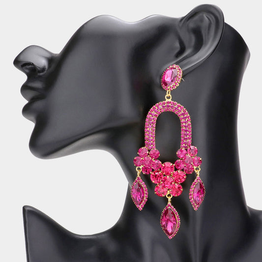 Fuchsia Marquise Earrings