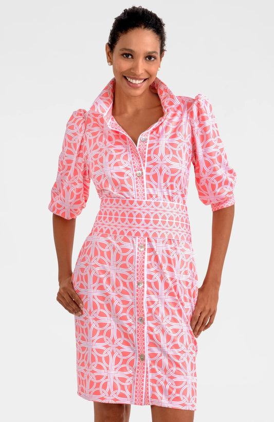 Melon Shrimp Dress