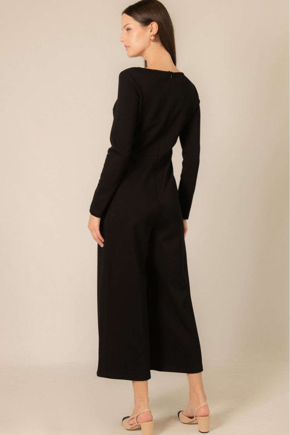 Sleek & Chic Black Wide Leg Jumpsuit