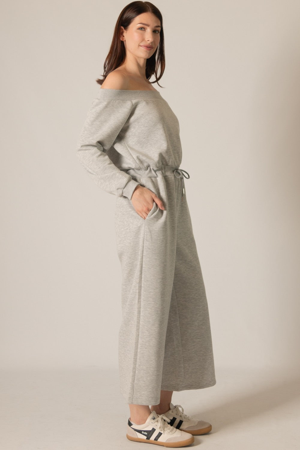 Haeather Sunday Stroll Off-Shoulder Jumpsuit