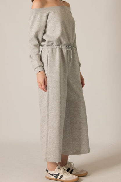Haeather Sunday Stroll Off-Shoulder Jumpsuit