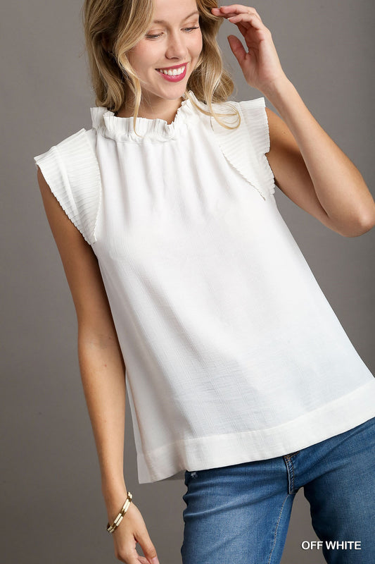 Pretty Pleats Pullover Top