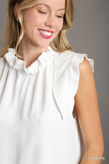 Pretty Pleats Pullover Top