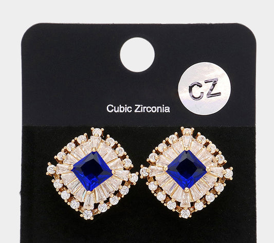 Blue Studded Cubic Zirconia