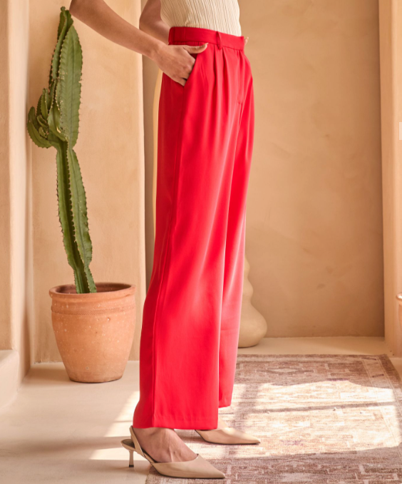 Fiery Red Trousers