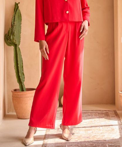 Fiery Red Trousers