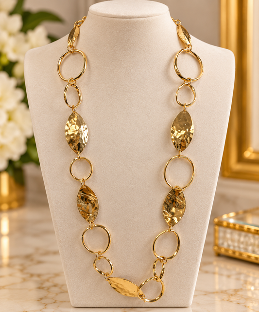 Charming Gold Link Necklace