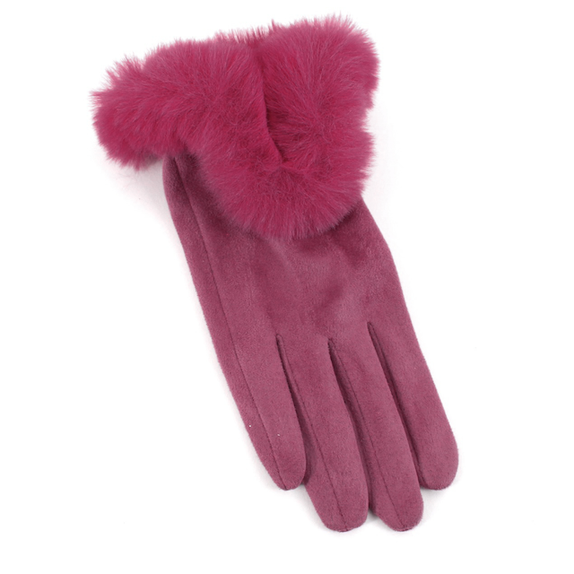 Furry Wine Gloves