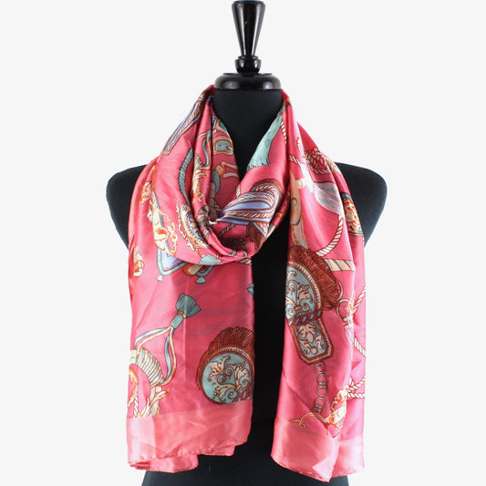 Coral Chains Satin Scarf