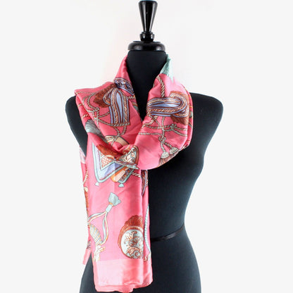 Coral Chains Satin Scarf