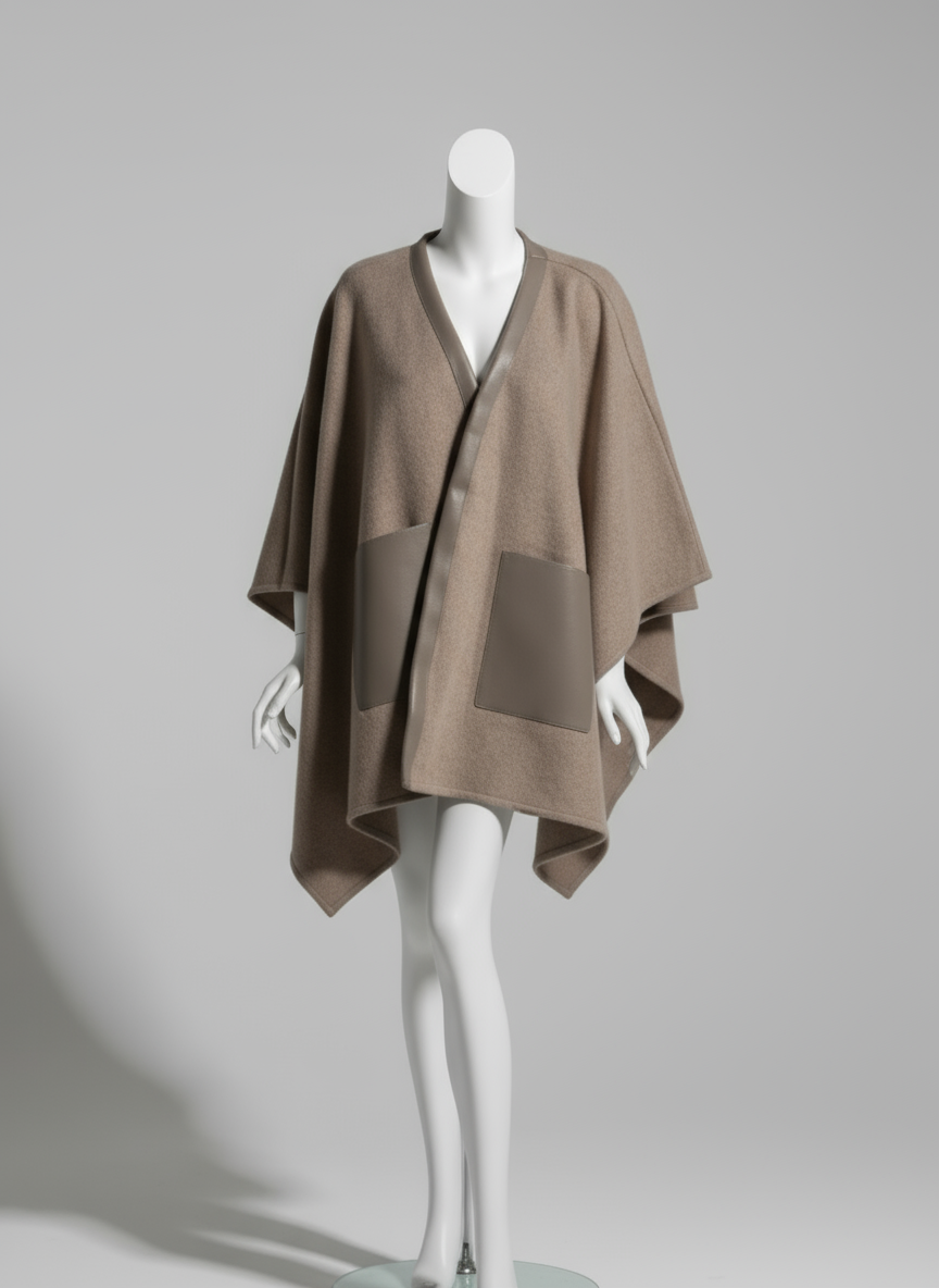 Chic Khaki Cape