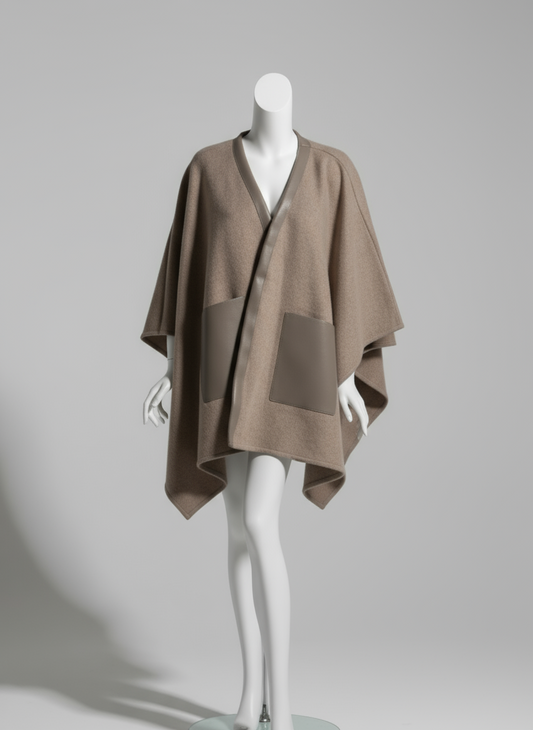 Chic Khaki Cape