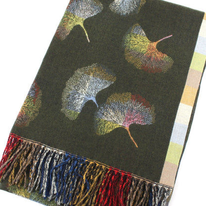Olive Ginkgo Scarf
