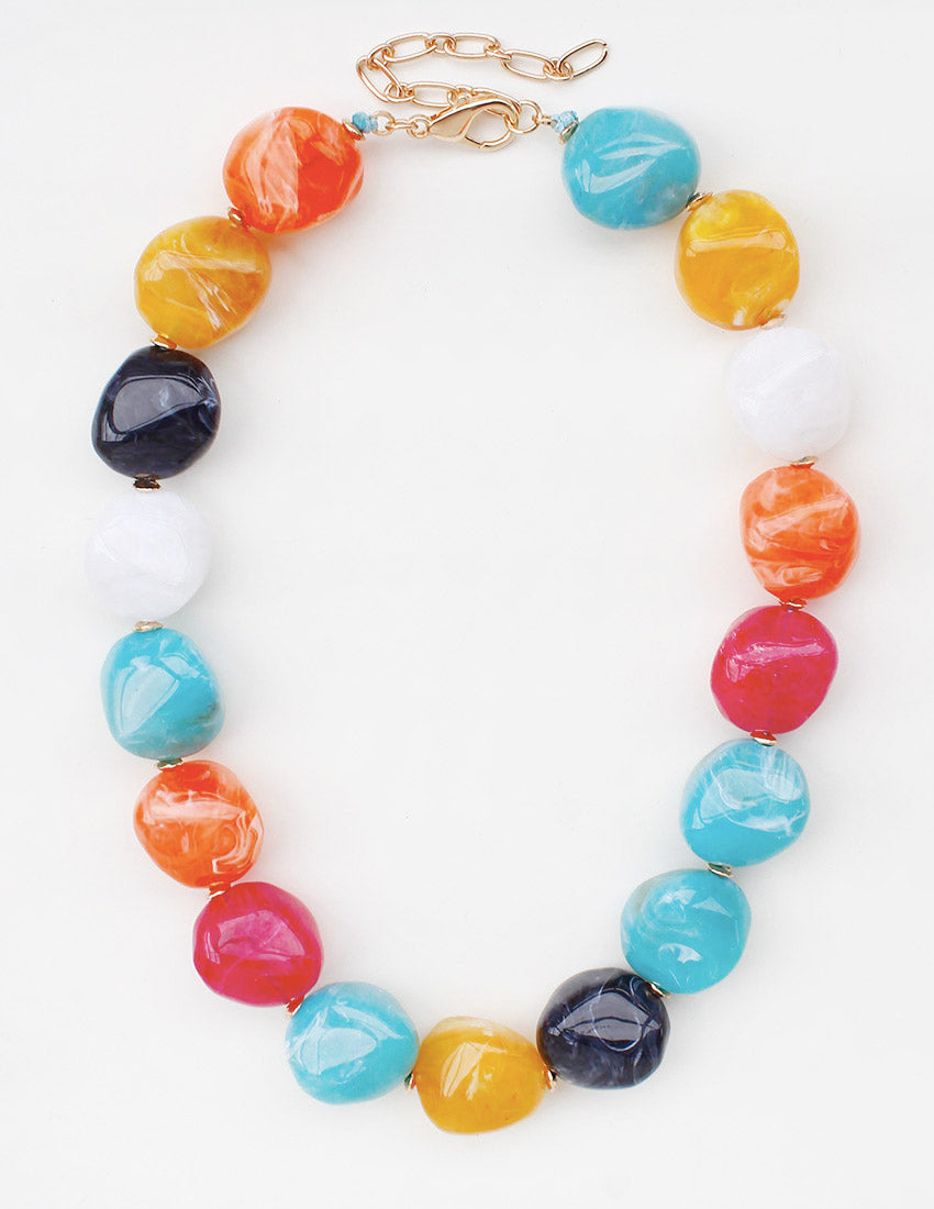 Colorburst Marbled Necklace