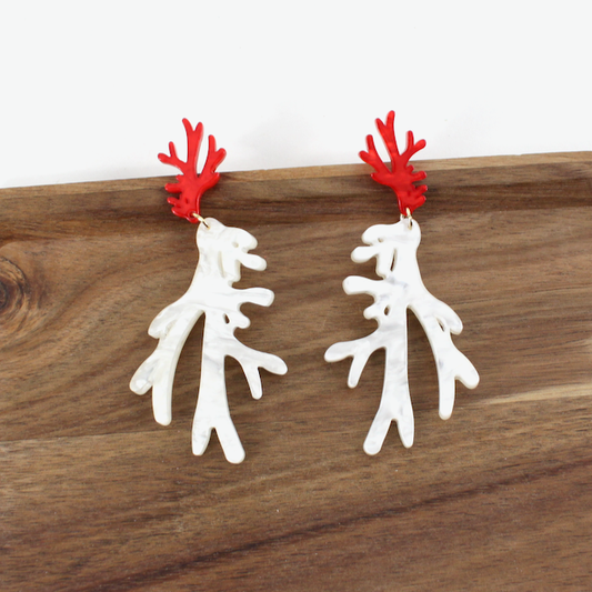 Ivory Coral Reef Earrings