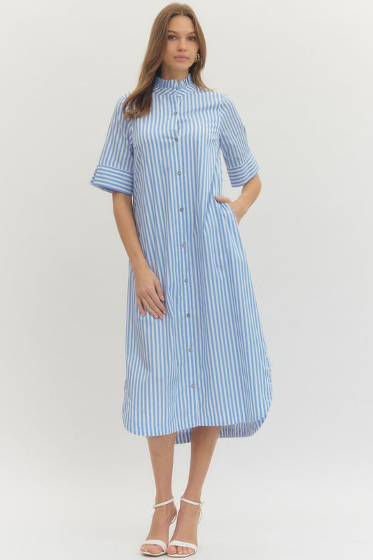 Summer Sky Striped Maxi