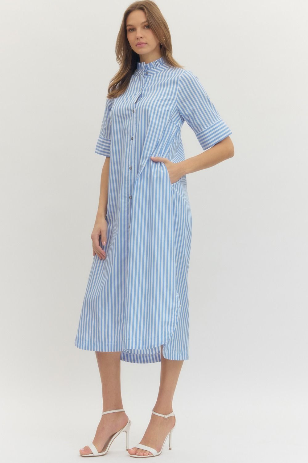 Summer Sky Striped Maxi