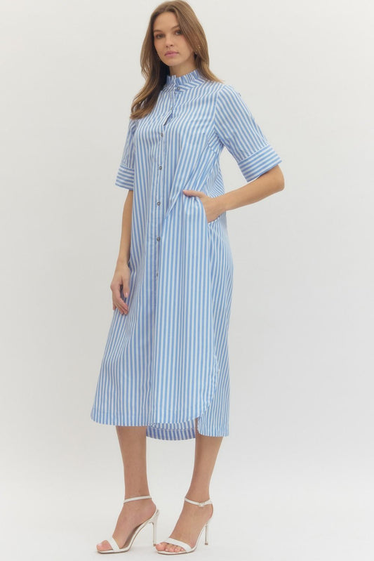 Summer Sky Striped Maxi